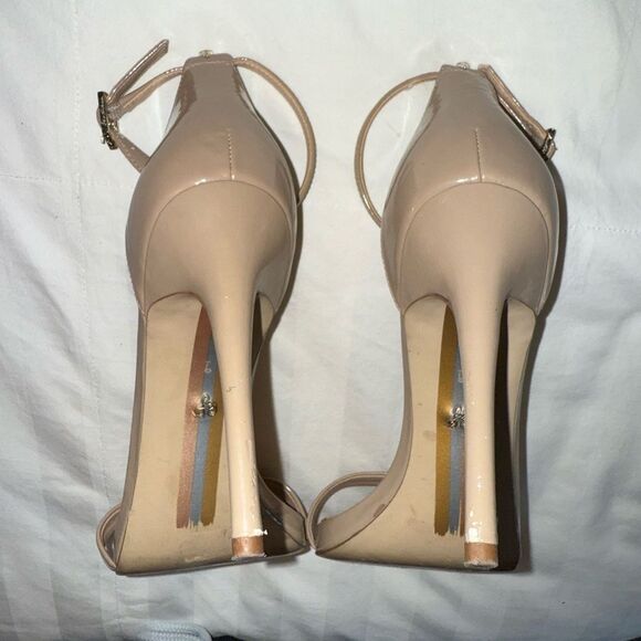 Sam Edelman Ariella Tan Heels with Ankle Strap Size 9 - Picture 6 of 9